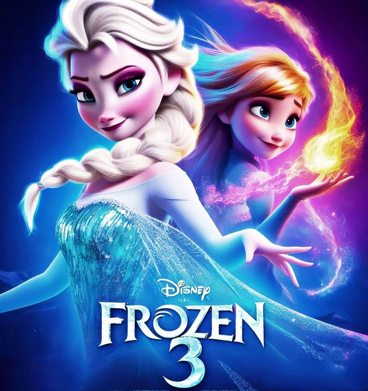 the movie poster for disney's frozen princess