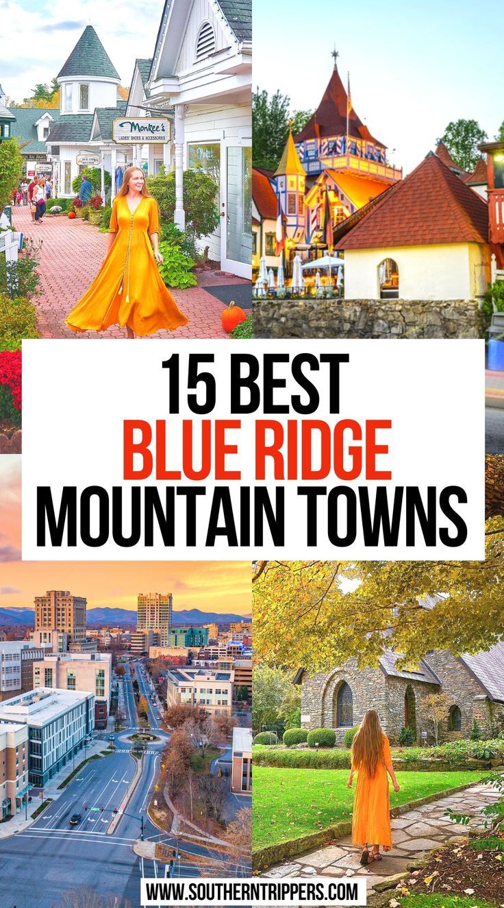 15 Best Blue Ridge Mountain Towns Blue Ridge Parkway Road Trip, Blue Ridge Mountains Georgia, Blue Ridge Mountains Virginia, Blue Ridge Parkway Virginia, Blue Ridge Mountains North Carolina, Smokey Mountains Vacation, South Usa, Southern Usa, Sevierville Tennessee