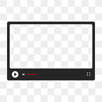 a black and white television icon with an arrow pointing to the screen, on a transparent background