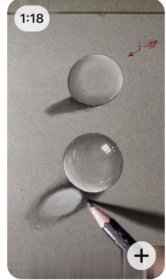 a drawing of three spoons and two plates on a table next to a marker