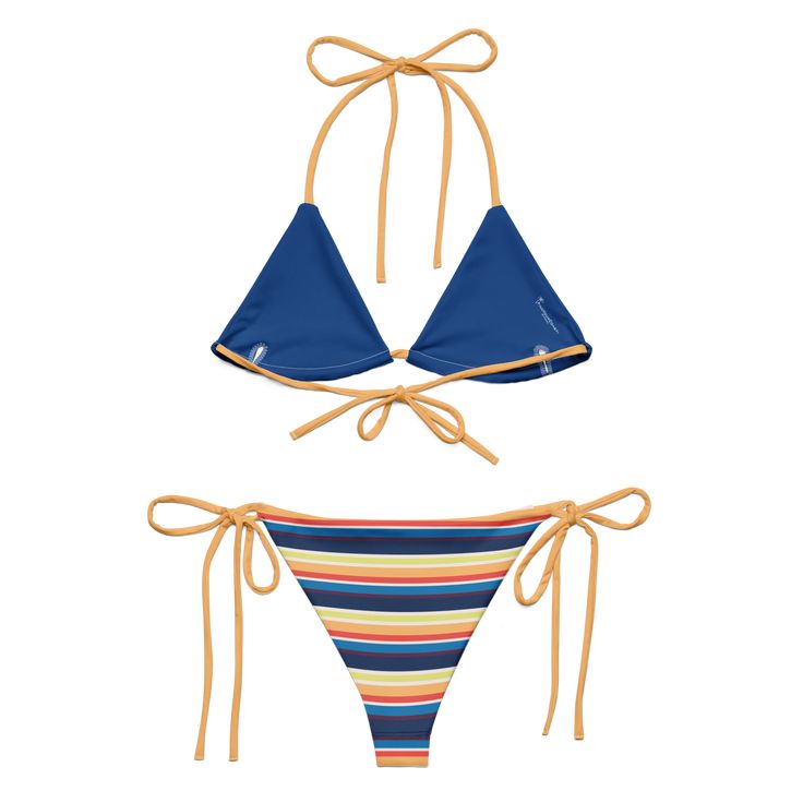 Stay comfortable and beach ready all summer in this FYC String Bikini set. It’s made from soft recycled polyester with double-layering and UPF 50+. Style the straps how you like, and get ready to swim! 🏊‍♀️ 🌟 Features: Soft and stretchy material with UPF 50+ protection. Available in sizes up to 4XL. Bikini top comes with removable padding for comfort. Multiple ways to tie and style the bikini set. 🌊 Disclaimer: To make your All-Over Print Recycled String Bikini last longer, thoroughly rinse i Beach Ready, Go Getter, Upf 50, Swimwear Sale, Stretchy Material, String Bikinis, Finding Yourself, Recycling, Make It Yourself