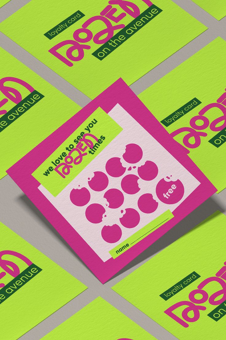 several pink and green business cards on top of each other, with the words do it right