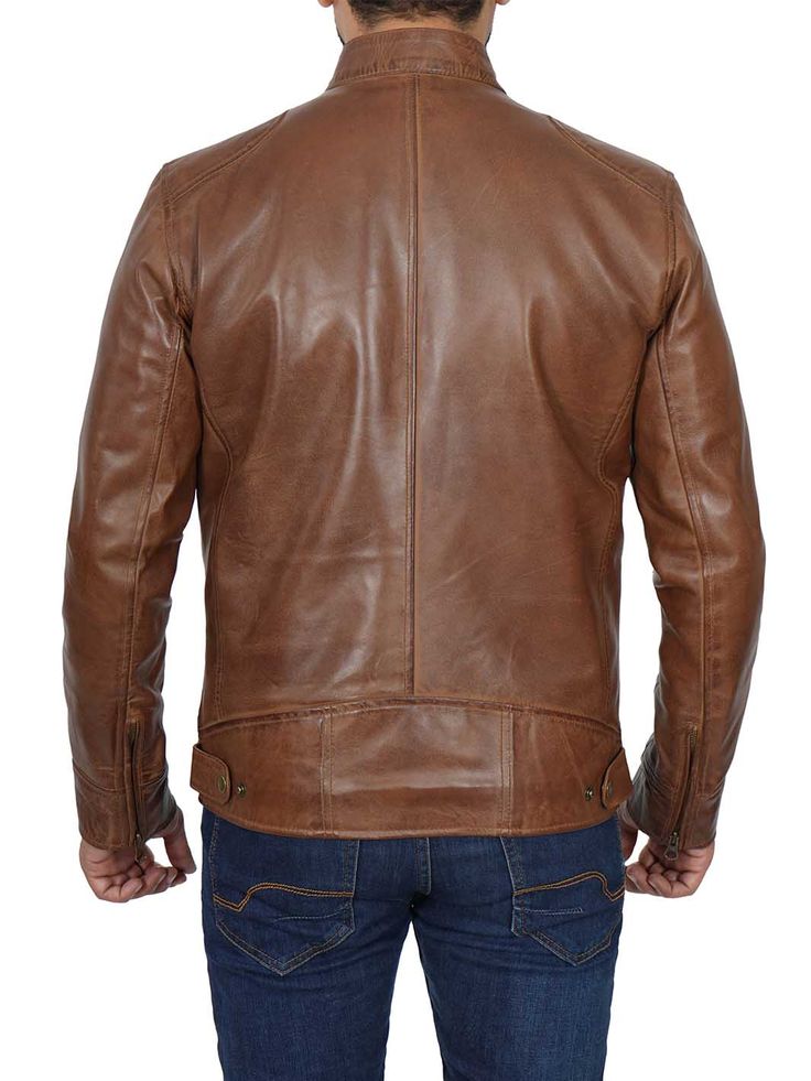 Cafe Racer Leather Jacket goes well with your fashion style. Simple and classy, it features a front zip fastener, snaps buttons on the collar, and a modern fit. Specification: 100% Real Lambskin Leather. Internal fully lined with Polyester Fabric. Front zipper closure, zippered cuffs. Four outer pockets, and two inside. One extra inside pocket for mobile. Chocolate brown color. Racer Leather Jacket, Brown Motorcycle, Cafe Racer Leather Jacket, Brown Cafe, Motorcycle Leather Jacket, Chocolate Brown Color, Travel Jacket, Party Suits, Racing Jacket