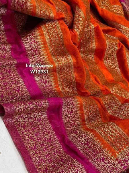 LATEST BANARASI CRAPE SILK SAREES Latest Banarasi Silk Sarees, Girl Frock, Latest Silk Sarees, Silk Sarees With Price, Silk Saree Banarasi, Chanderi Silk Saree, Girls Frock Design