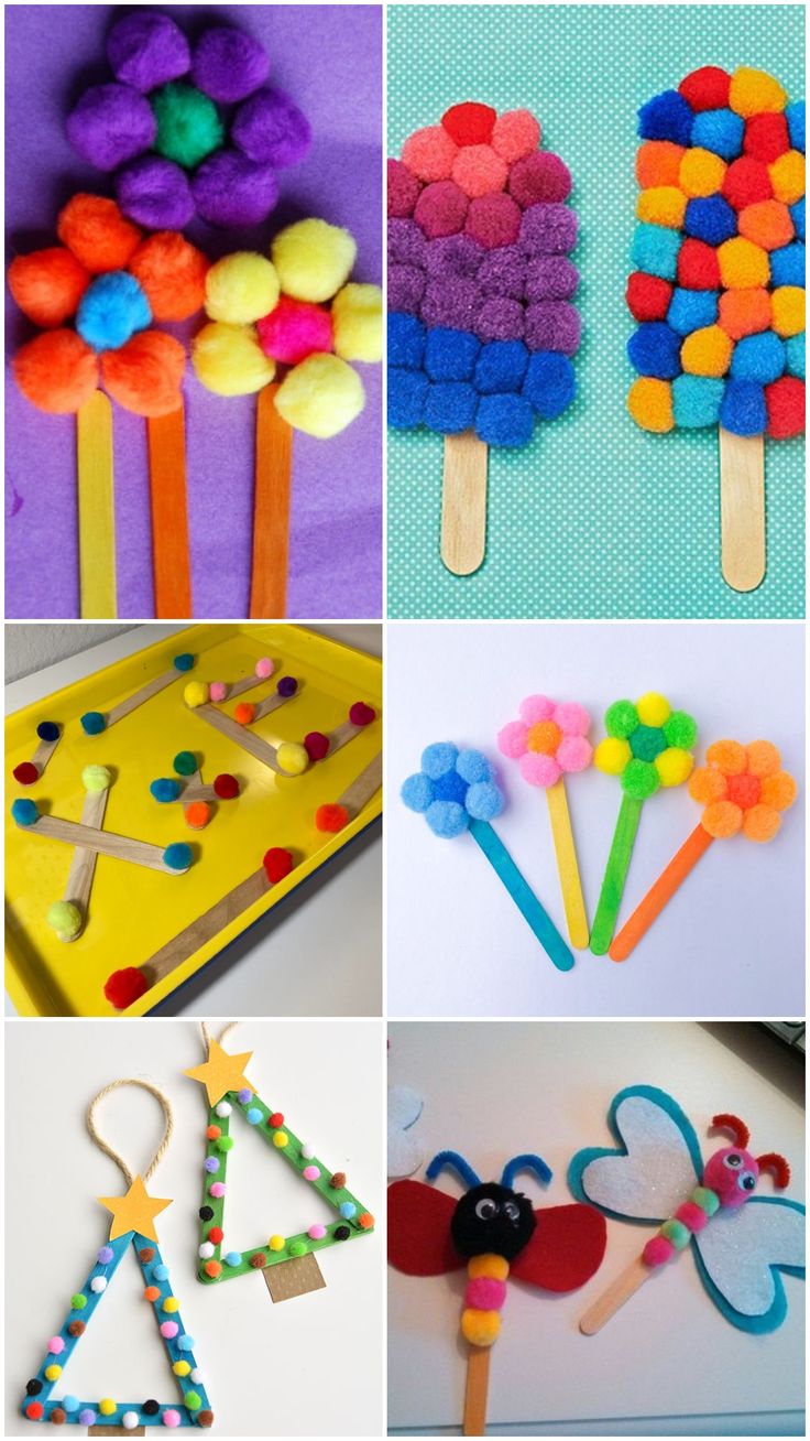 some crafts that are made with popsicle sticks