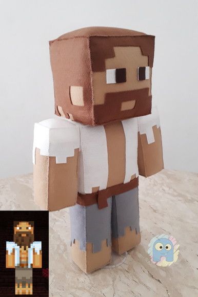 an image of a minecraft character made out of paper