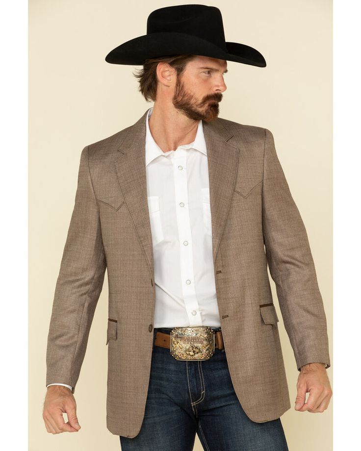 Cowboy Outfits Men, Western Outfits Mens, Cowboy Outfit Men, Sports Coat And Jeans, Sports Jacket Outfit, Suit Jacket With Jeans, Western Sport Coat, Cowboy Outfit For Men, Sport Coat Outfit