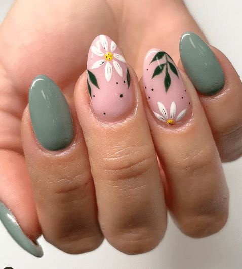 Facepaint, Manicure Y Pedicure, Witchy Vibes, Nail Designs Spring, Classy Nails, Cool Nail Designs, Floral Nails, Short Acrylic Nails, Nail Arts