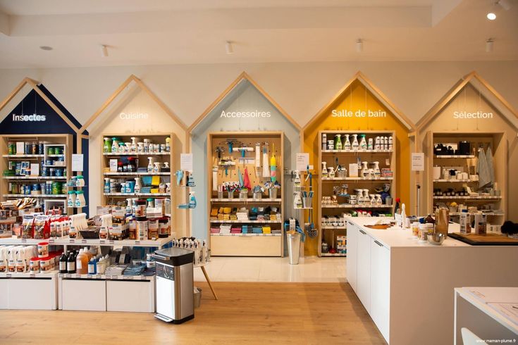 the inside of a pharmacy store with shelves full of medicines and other medical supplies on display