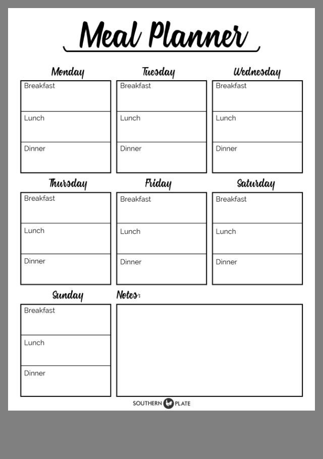 a meal planner with the words'1011 meal planner'in black and white