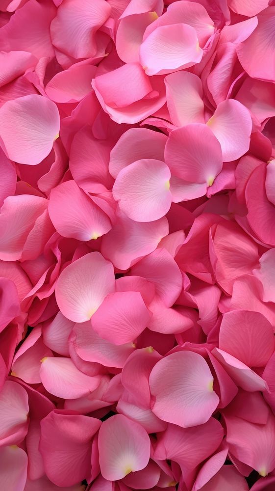 pink petals are arranged in the shape of flowers