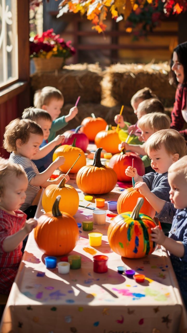 Halloween birthday party ideas First Birthday Menu Ideas Fall, Harvest Party Games For Preschoolers, Halloween Birthday Crafts, Kids Halloween Activities Party Ideas, Fall Playdate Ideas, Small Halloween Party Ideas For Kids, Pumpkin Patch 3rd Birthday Party, Halloween Party For Grandkids, Halloween Party For Kindergarteners