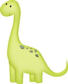 a green dinosaur with spots on it's body