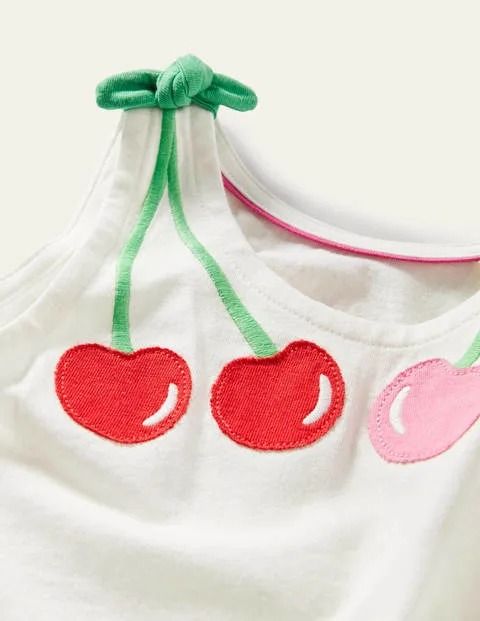 Cherry Tank Top Fruit Clothes, Tree Climbing, Kids Logo Design, Kids Tank Tops, Spring Girl, Types Of Girls, Adventure Explore, Kids Trend, Fruit Design