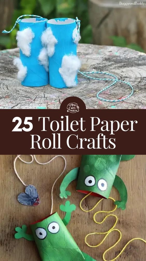 toilet paper roll crafts for kids that are fun and easy to make with the kids