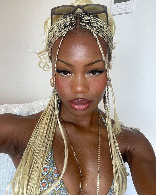 𝓒 on X: "Blonde Box Braids 2024 https://t.co/1xRdVbIvpo" / X Mixing Hair Color, Natural Hair Ponytail, Braids Blonde, Blonde Box Braids, Tree Braids, Blonde Braids, Cute Box Braids Hairstyles, Protective Hairstyles Braids, Pretty Braided Hairstyles