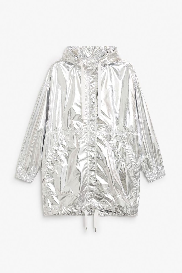 6 high-street raincoats to get you through the British summer - Satellite Video, Skater Jacket, Metallic Jacket, Wales Bonner, Girls Outerwear, Power Dressing, Anorak Jacket, Shell Jacket, Metallic Leather