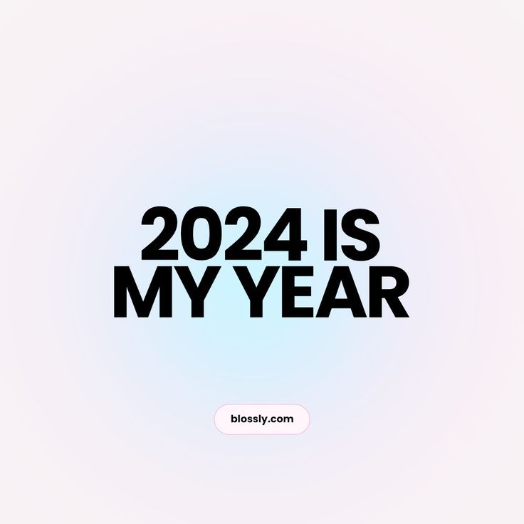 the text reads,'2021 is my year'in black on a light blue background