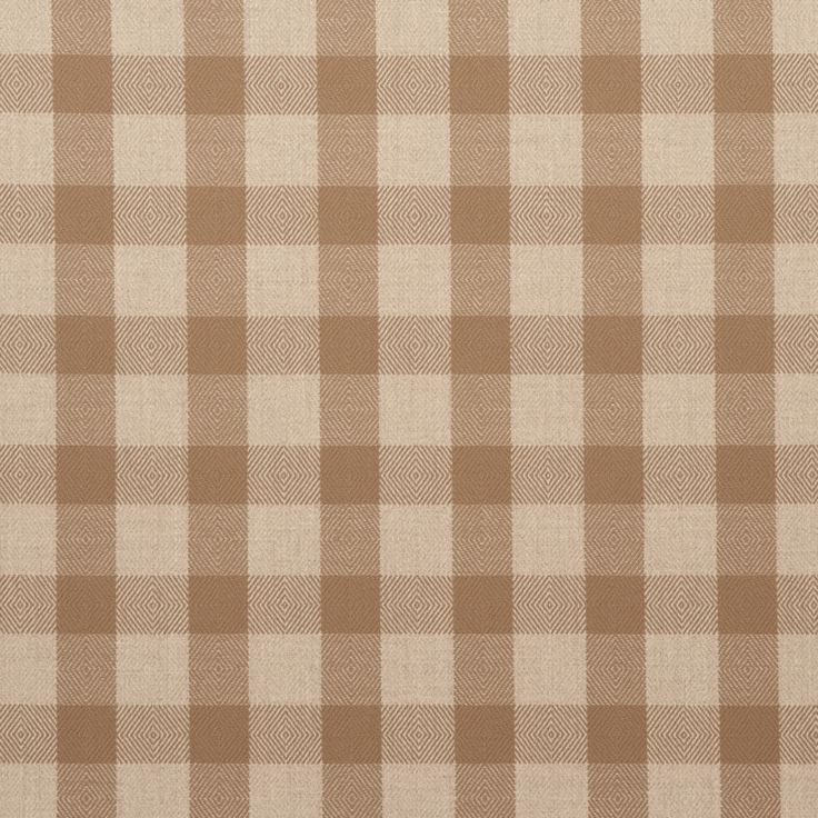 a brown and white checkered fabric