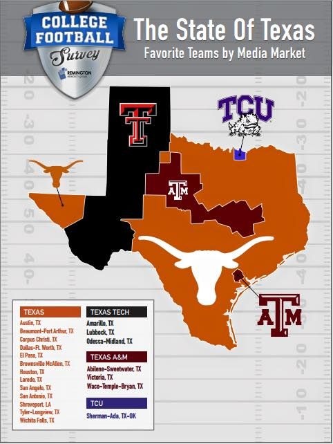 the state of texas is shown in this map