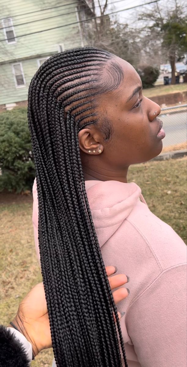 Cornrow Hairstyles For Black Women 2023, Fulani Braids Hairstyles With Curls At The End, Cornrow Fulani Braids, Half Knotless Half Cornrow, New Fulani Braids Hairstyles, Half Braids Half Cornrows Black Women, Cornrow Half Up Half Down, Fulani Braids With Curls At The End, Half Up Half Down Cornrows Braids