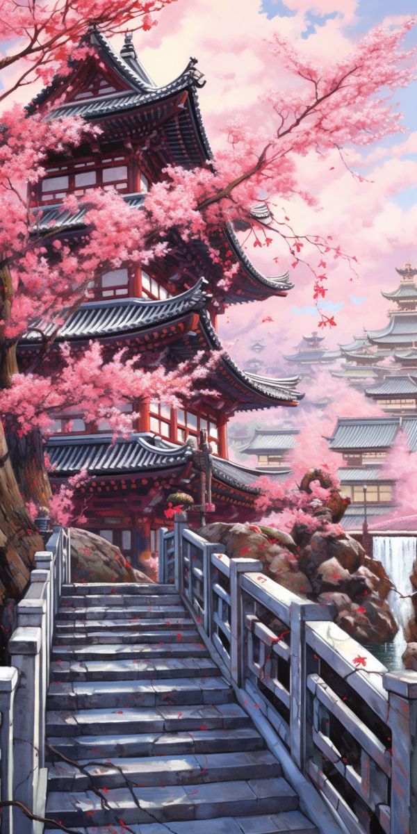 Frühling Wallpaper, Wallpaper Estetika, Anime Woman, Japanese Art Prints, Hair Anime, Japon Illustration, Japanese Landscape, Pretty Landscapes, Cool Wallpapers Art