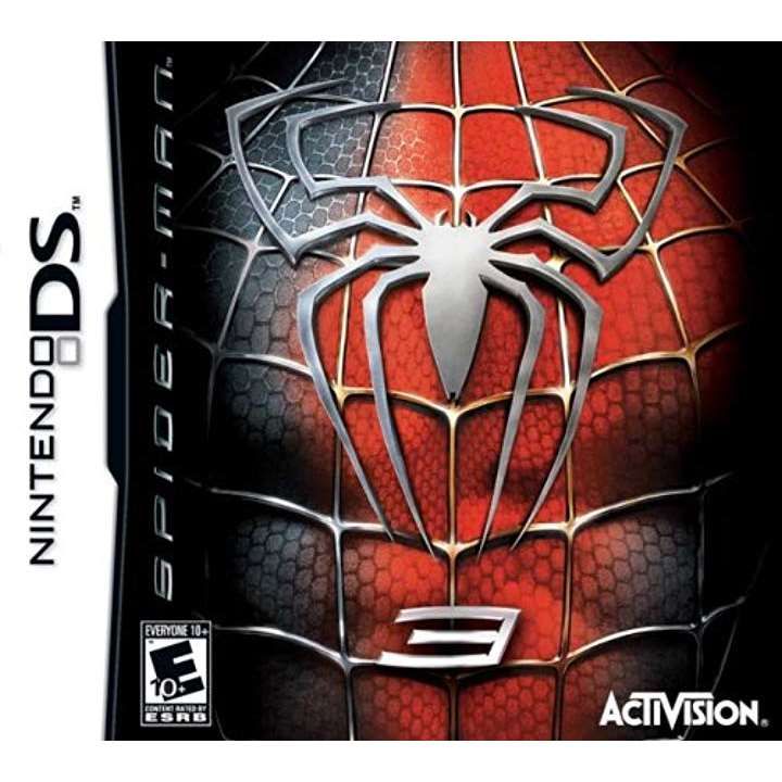 the amazing spider - man game for nintendo ds is shown in this boxart image