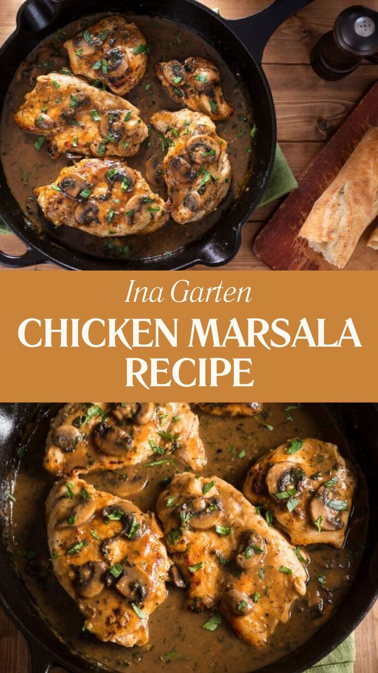 Ina Garten Chicken Marsala Recipe Instapot Chicken Marsala, Meal For 6 People, Chicken Marsala Ina Garten, New York Times Recipes Dinners, Ina Garten Chicken Marsala Recipe, Dinner For Six People Friends, Ina Garten Engagement Chicken, Ina Garten Make Ahead Recipes, Chicken Marbella Ina Garten