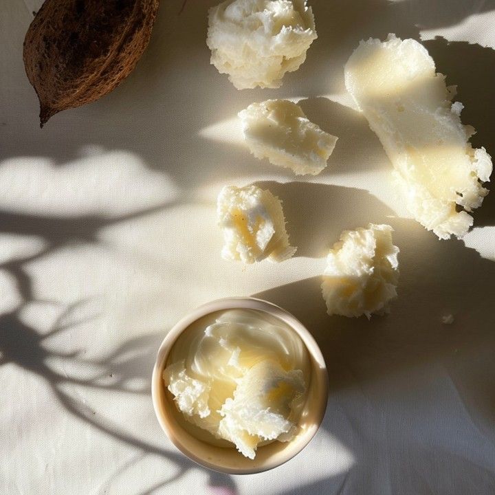 Nourish your body, skin, and hair with Ela De Pure Shea Butter! 🌿✨ Made in the USA and sourced from the heart of West Africa, our pure shea butter provides deep hydration, soothes dryness, and promotes healthy hair. Embrace the natural way to radiant beauty! #ElaDePure #SheaButter #NaturalBeauty #SkinCare #HairCare #MadeInUSA Shea Butter Photography, Shea Butter Aesthetic, Body Butter Photography, Body Butter Aesthetic, Butter Photography, Commercial Photography Product, Content Photos, Journal Prints, Christmas Advertising