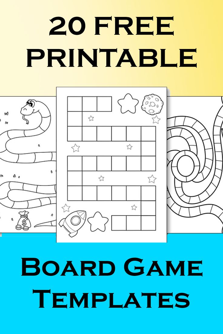 two free printable board game templates for kids to color and practice their math skills