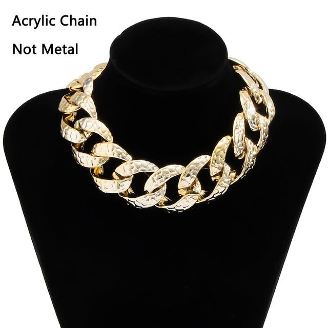 High Quality Punk Lock Choker Necklace Pendant Women Collar Statement Brand Gold Color Chunky Thick Chain Necklace Steampunk MenModel Number:4000305771738 Lock Chain, Necklace Chain Types, Thick Chain Necklace, Necklaces Chain, Neck Accessories, Neck Jewellery, Women Necklace, Chains Necklaces, Chain Choker Necklace