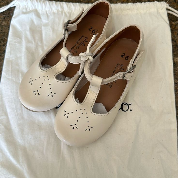 Beautiful Shoes New No Flaws Real Leather Black Dress Shoe, Bunny Shoes, Leather Mary Jane Shoes, Brown Slip On Shoes, Glitter Ballet Flats, Pink Ballet Flats, Butterfly Shoes, Girls Dress Shoes, White High Heels