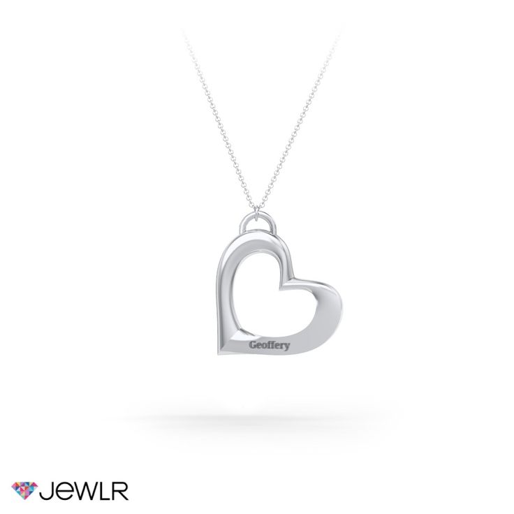 This beautiful tilted heart pendant can be personalized with your choice of metal and engraving. An elegant 18" chain is included with this pendant. Classic Polished Heart Pendant Jewelry, Classic Heart Pendant Jewelry With Polished Finish, Classic Sterling Silver Heart Necklace For Anniversary, Classic Heart Pendant Charm Necklace For Wedding, Wedding Jewelry With Engraving Option, Heart Pendant, Heart Pendant Wedding Jewelry With Engraving Option, Heart Pendant Jewelry With Engraving Option For Weddings, Wedding Heart Pendant Jewelry With Engraving Option, Pendant Charm Necklaces With Polished Finish For Anniversary