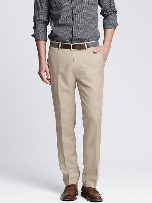 Kentfield Slim Linen Cotton Pant Fitted Chinos With Button Closure, Tailored Flat Front Bottoms With Pockets, Straight Fit Solid Bottoms With Pockets, Solid Straight Fit Bottoms With Pockets, Casual Fitted Dress Pants With Belt Loops, Solid Bottoms With Pockets And Straight Fit, Straight Fit Dress Pants With Pockets, Tailored Flat-front Pants With Pockets, Tailored Flat Front Pants With Pockets