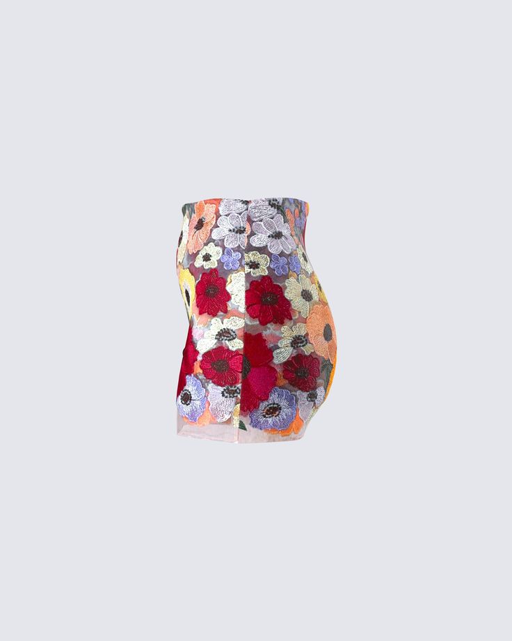 Perfection is hard to reach - but easier than ever now with our 3D flower mini skirt 👑Brighten up your fit and bring a little bit of sunshine everywhere you go ☀️ ⭐ Please note that this style runs small, size up! Fitted Multicolor Bottoms With Floral Embroidery, Multicolor Floral Embroidered Bottoms For Spring, Multicolor Summer Bottoms For Party, Chic Above Knee Mini Skirt For Spring, Multicolor Summer Party Bottoms, Summer Party Multicolor Bottoms, Floral Print Stretch Skirt For Party, Stretch Floral Print Skirt For Party, Stretch Mini Skirt Above Knee For Spring