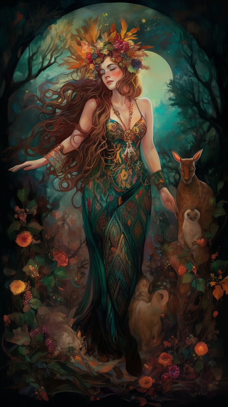 Goddess of Earth created with AI by Amanda Church Gaia Goddess Wallpaper, Goddess Of Nature Fantasy Art, Spring Goddess Art, Autumn Goddess Art, Earth Mother Aesthetic, Mother Earth Art Sacred Feminine, Spiritual Art Goddesses, Earth Goddess Tattoo Divine Feminine, Earth Goddess Aesthetic