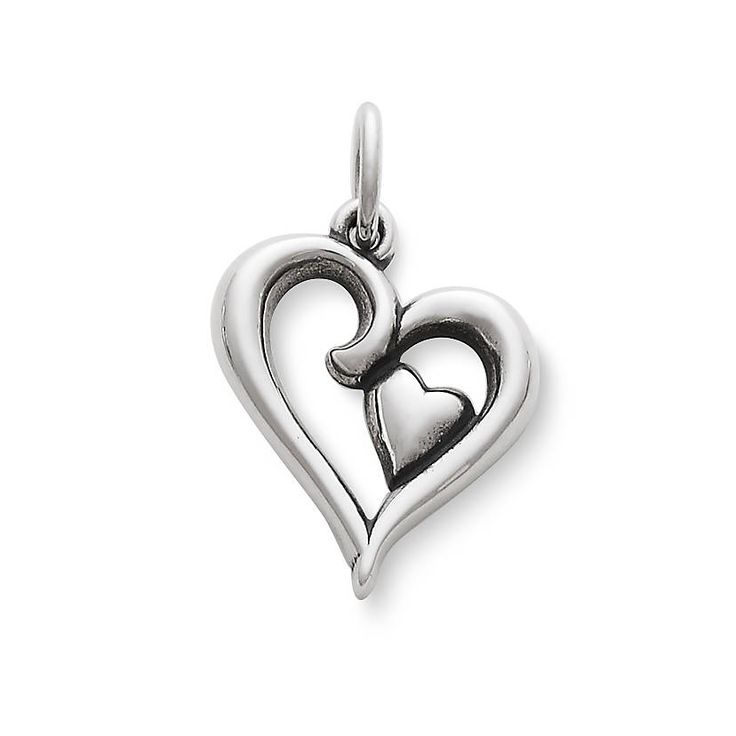 Joy of My Heart Charm - James Avery Valentine's Day Heart-shaped Open Heart Charms, Valentine's Day Heart Charm, Heart Charms For Anniversary, Pendant Charms For Anniversary And Mother's Day, Anniversary And Mother's Day Pendant Charms, Nickel Free Heart Charms For Anniversary, Nickel-free Heart Charms For Anniversary, White Gold Heart Charms For Anniversary, White Gold Heart Charm For Anniversary