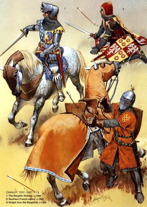 Chivalry- the medieval knightly system with this religious, moral, and social code Angus Mcbride, Guerriero Samurai, Medieval France, Medieval Warfare, Warriors Illustration, Historical Warriors, High Middle Ages, Medieval Knights, Historical Armor