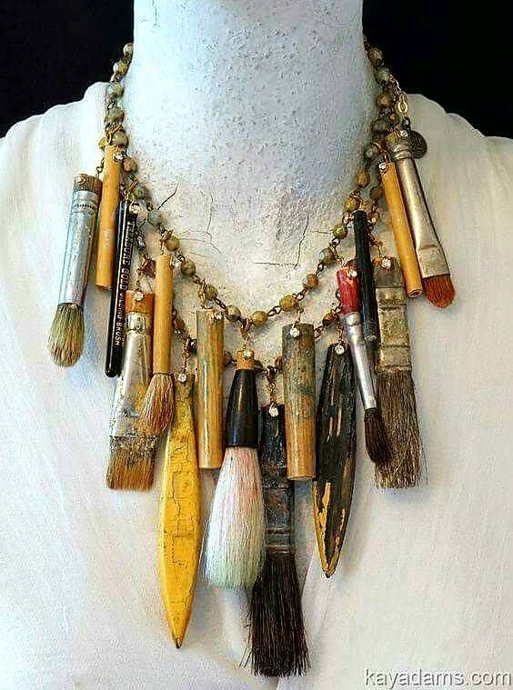 Kay Adams, Found Object Jewelry, Jewelry Tips, Recycled Fashion, Recycled Jewelry, Funky Jewelry, Upcycled Jewelry, Found Objects, Diy Schmuck