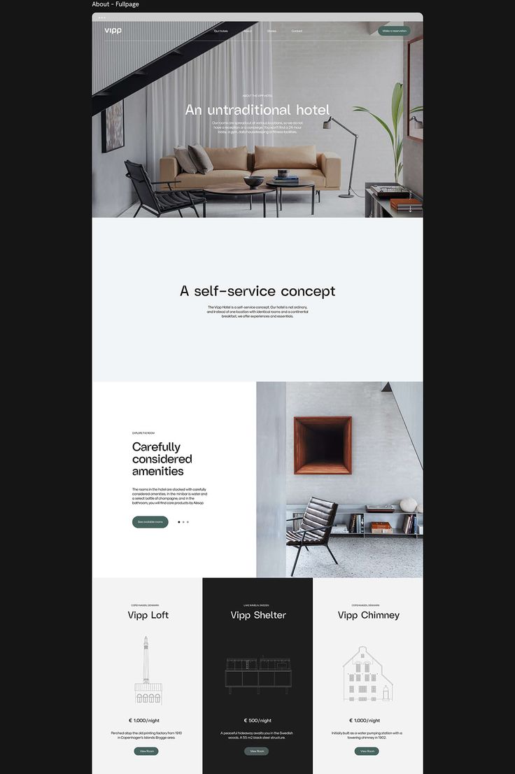 the homepage design for an interior and furniture store is shown in this screenshot