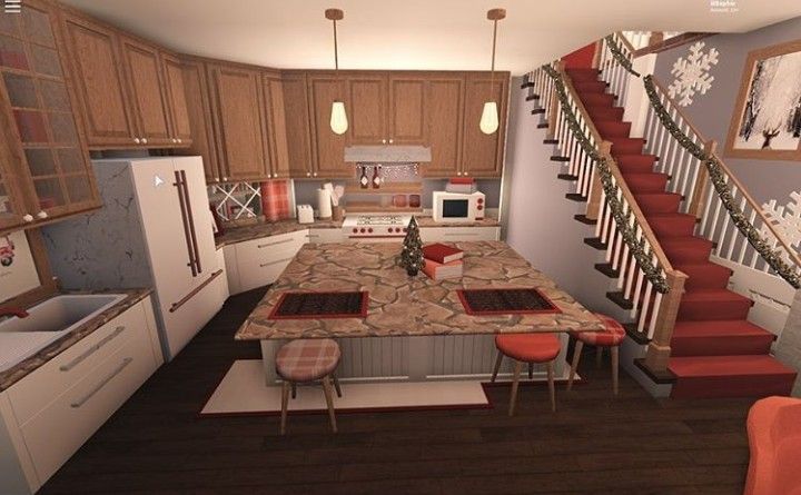 Bloxburg Christmas, Winter House Exterior, Tiny House Bedroom, Bloxburg Houses, Bloxburg House Ideas 1 Story, House Decorating Ideas Apartments, Story Layout, Tiny House Layout, Diy House Plans