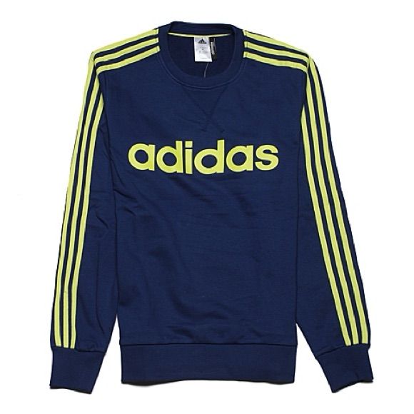 Bnwt Navy Blue Adidas Crewneck, Adidas Shirt, Adidas Men, Crewneck Sweatshirt, Crew Neck Sweatshirt, Color Blue, Navy Blue, Mens Shirts, Man Shop