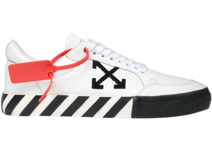 Buy and sell authentic OFF-WHITE shoes on StockX including the OFF-WHITE Vulc Low White Black SS20 and thousands of other sneakers with price data and release dates. College Shoes, Off White Sneakers, Pretty Shoes Sneakers, Off White Shoes, White C, Sneakers Addict, Pretty Shoes, Dream Shoes, Hummel Sneaker