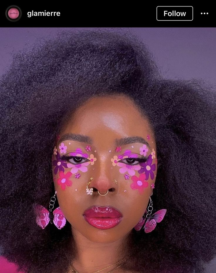 Makeup Looks Abstract, Fun Makeup Inspiration, Fun Birthday Makeup Looks, Playful Makeup Looks, Cute Eyeshadow Ideas Colorful, Green Makeup Looks Creative, Spring Theme Makeup, Makeup Looks With Face Paint, Makeup Looks Ideas Creative