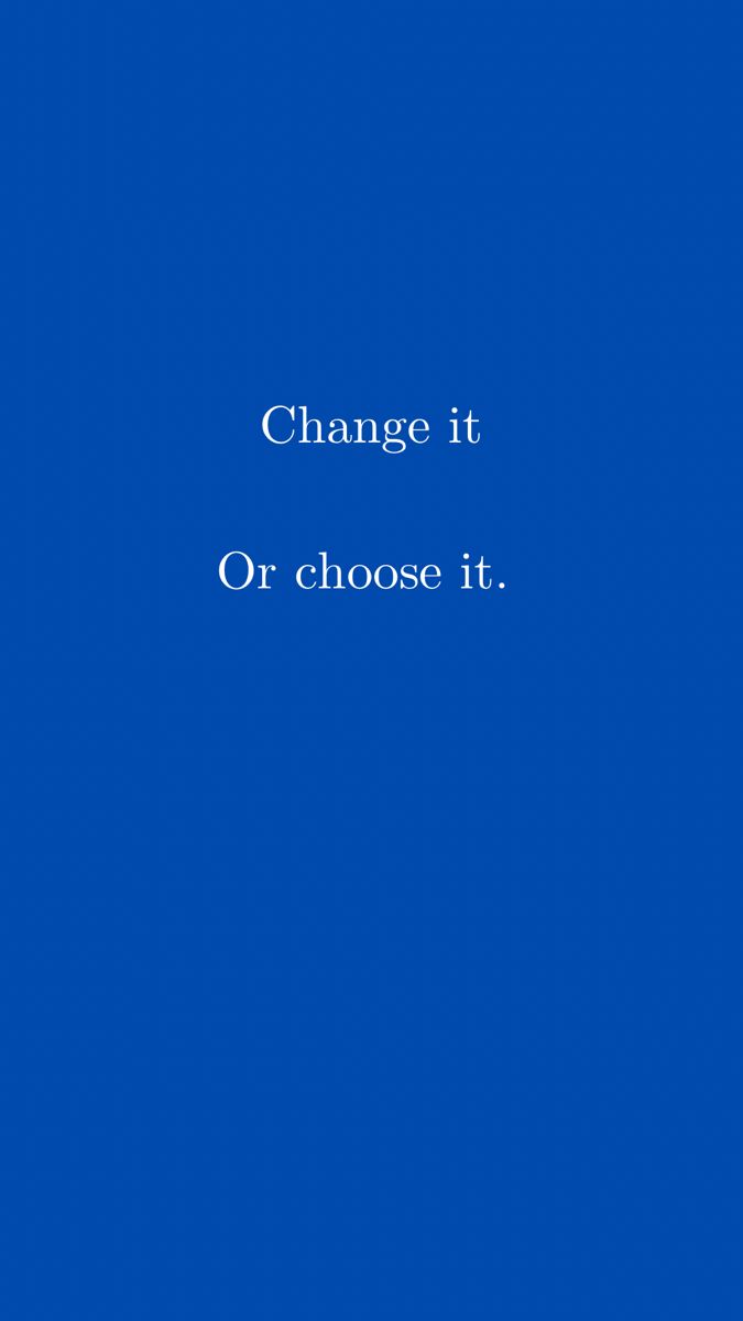 the words change it or choose it on a blue background