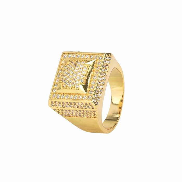 The Gold Square Paved Ring exudes elegance with its intricate design and shimmering allure. Crafted with precision and adorned with delicate pave-set stones, this exquisite piece effortlessly blends sophistication and timeless style, making it a stunning addition to any jewelry collection. Vs Diamond, Diamond Simulant, Pave Ring, The Square, Intricate Design, Elevate Your Look, Rhodium Plated, Timeless Style, The Gold