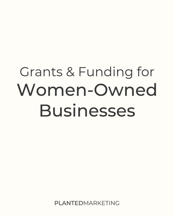 a white book cover with the words grants and funding for women - owned businesses