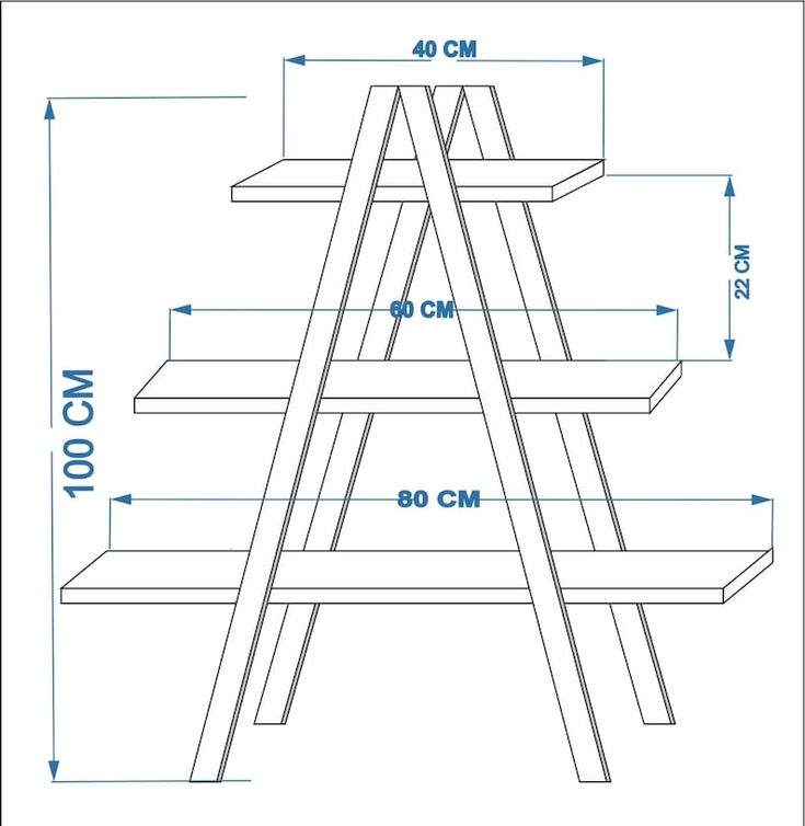 the measurements for a picnic table