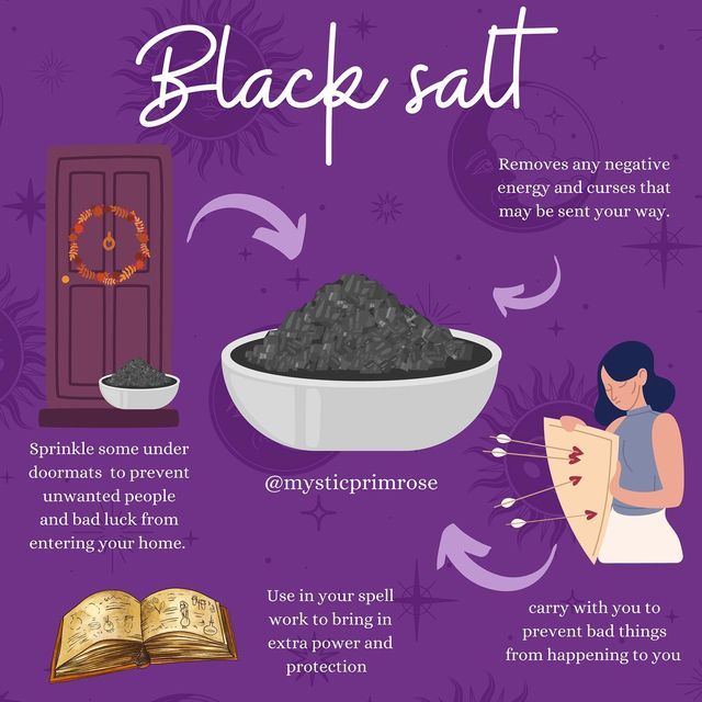 LILLY STATHAM | WITCHCRAFT & IG COACH on Instagram: "Elevate your spell work and add an extra layer of protection to both your spells and home with my handcrafted witches black salt ✨🧂 available from www.mysticprimrose.com #witchcraft" Witches Black Salt, Spell Work, Magic Spell Book, Black Salt, Moon Witch, Spiritual Practices, Spell Book, Book Of Shadows, Negative Energy