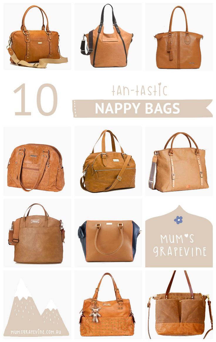 many different types of handbags with the words happy bags written on them in white